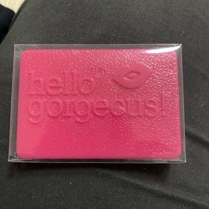Hello Gorgeous Hot Pink Compact Mirror Brand New Two Sided